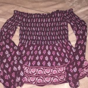 Off the shoulder shirt
